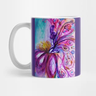 WHIMSICAL FAIRY IN PINK PURPLE ,GOLD SPARKLES Fantasy Mug